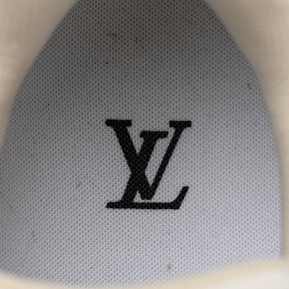 Louis Vuitton X NIGO Calfskin Printed Monogram LV Trainer Sneakers 7.5 White 7 of 13