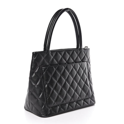 Chanel Caviar Quilted Medallion Tote Black 3 of 11