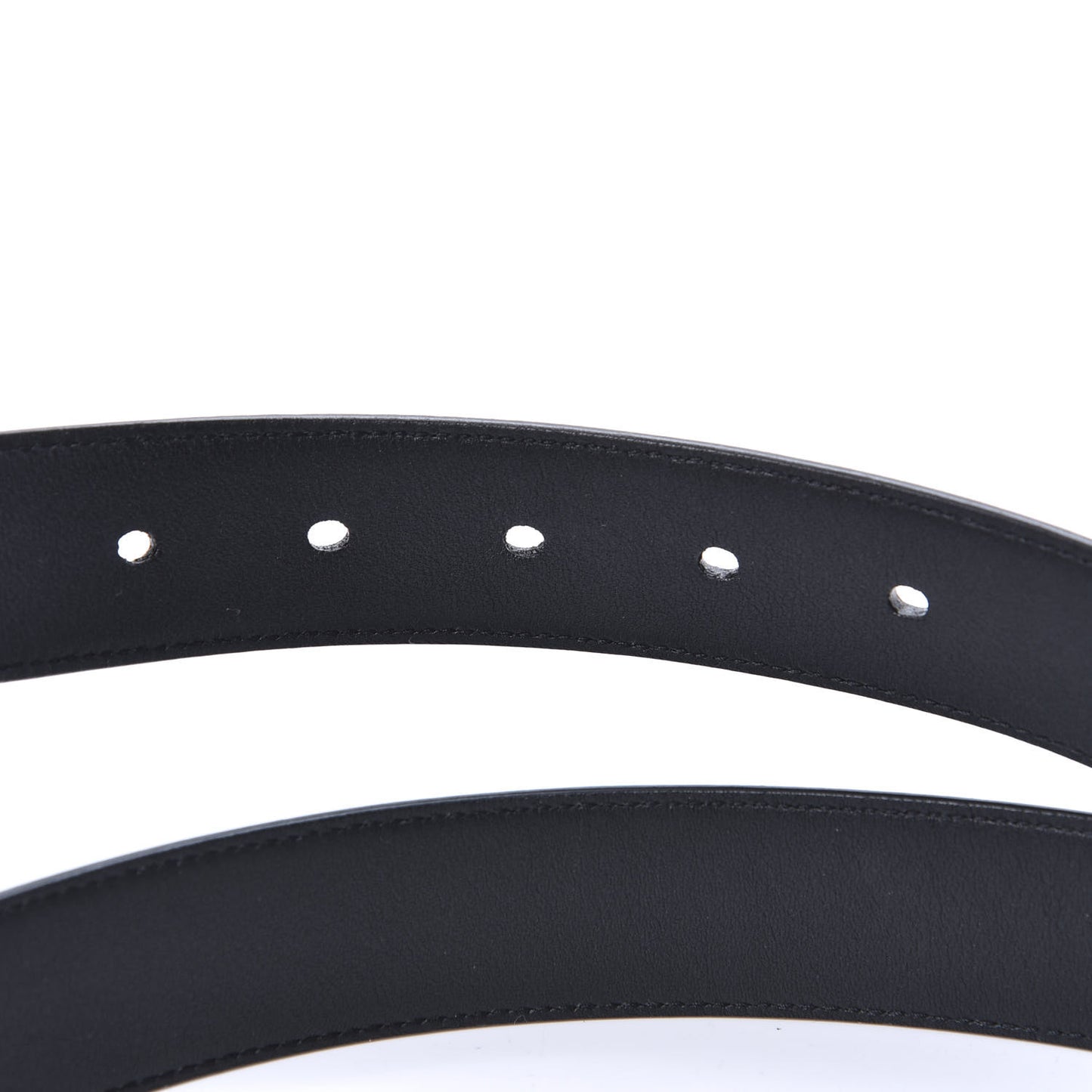 Smooth Calfskin Monogram Square Buckle Belt 95 38 Black