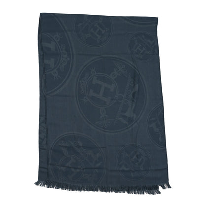 Hermes Cashmere Silk New Libris Stole Gris Souris 2 of 3