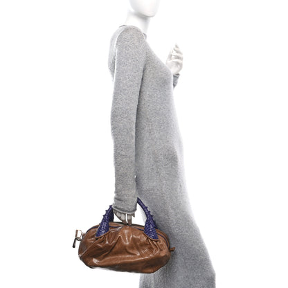 Fendi Vitello Bugatti Spy Bowler Acacia Blue 2 of 12