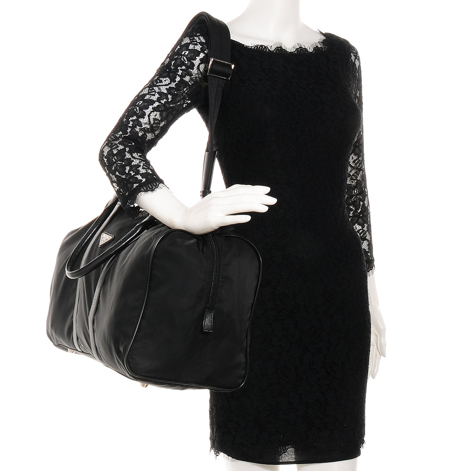 Prada Nylon Viaggio Duffle Black 2 of 10