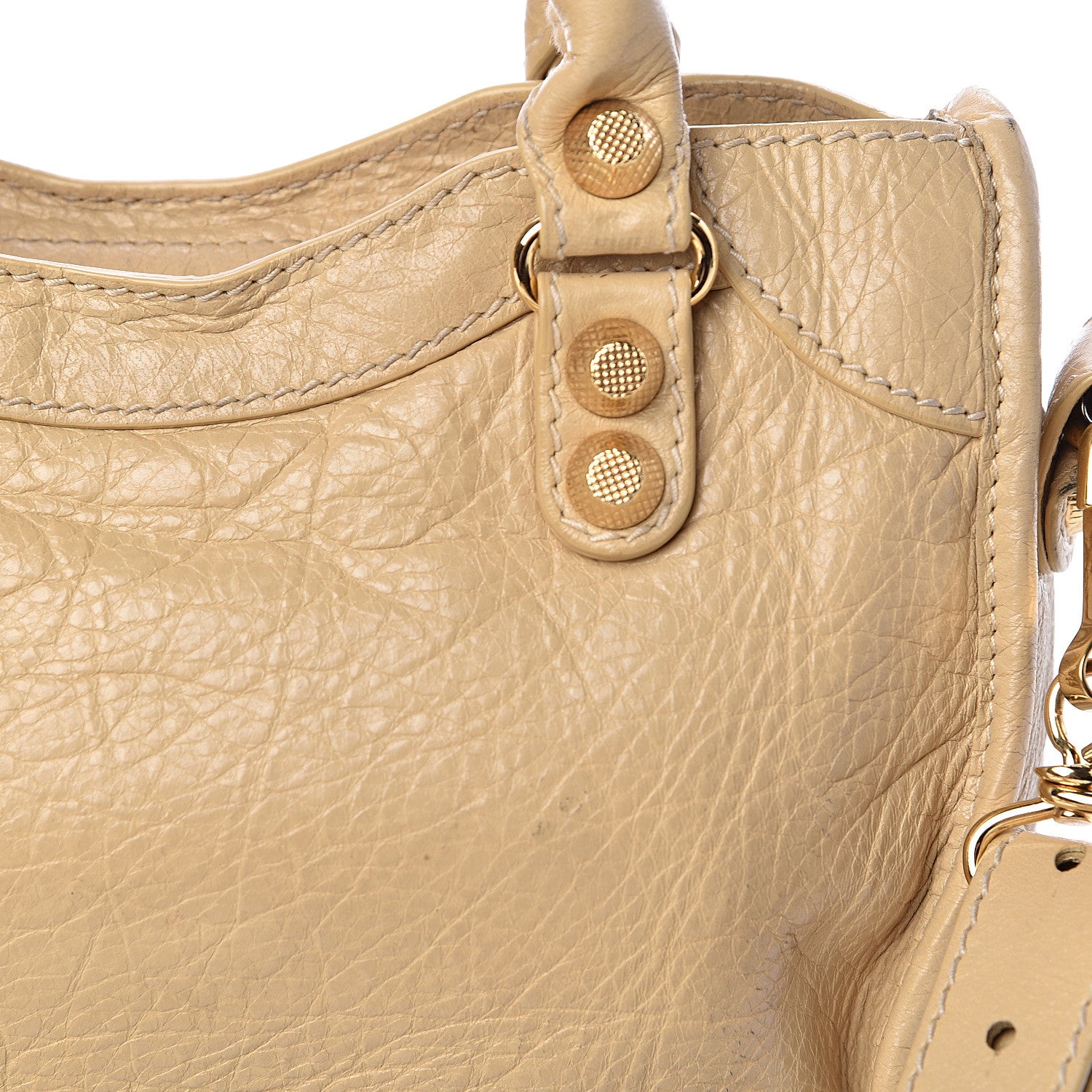 Balenciaga Agneau Giant 12 Gold Hardware Mini City Beige Oryx 15 of 19