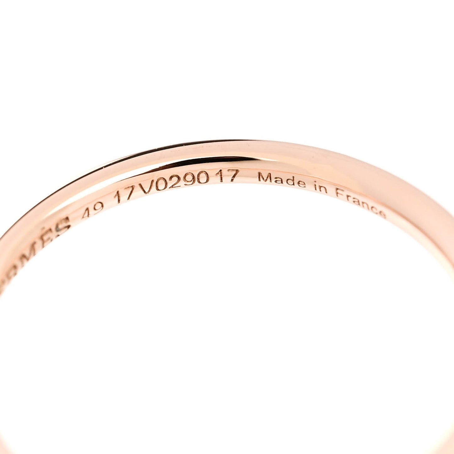18K Rose Gold Gambade H Ring 49 4.75