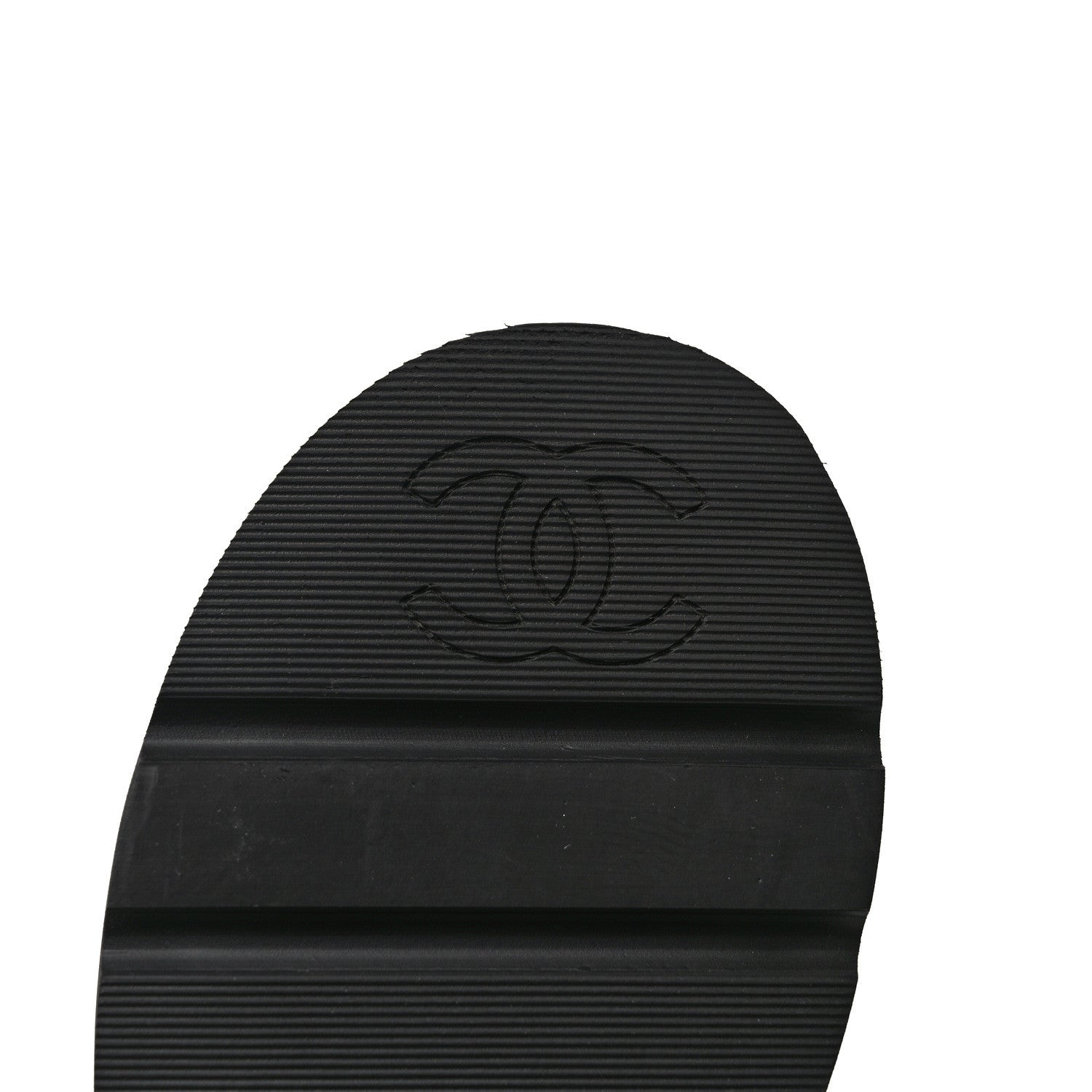 Chanel Lambskin Quilted Platform Sandals 41 Beige Black 9 of 10