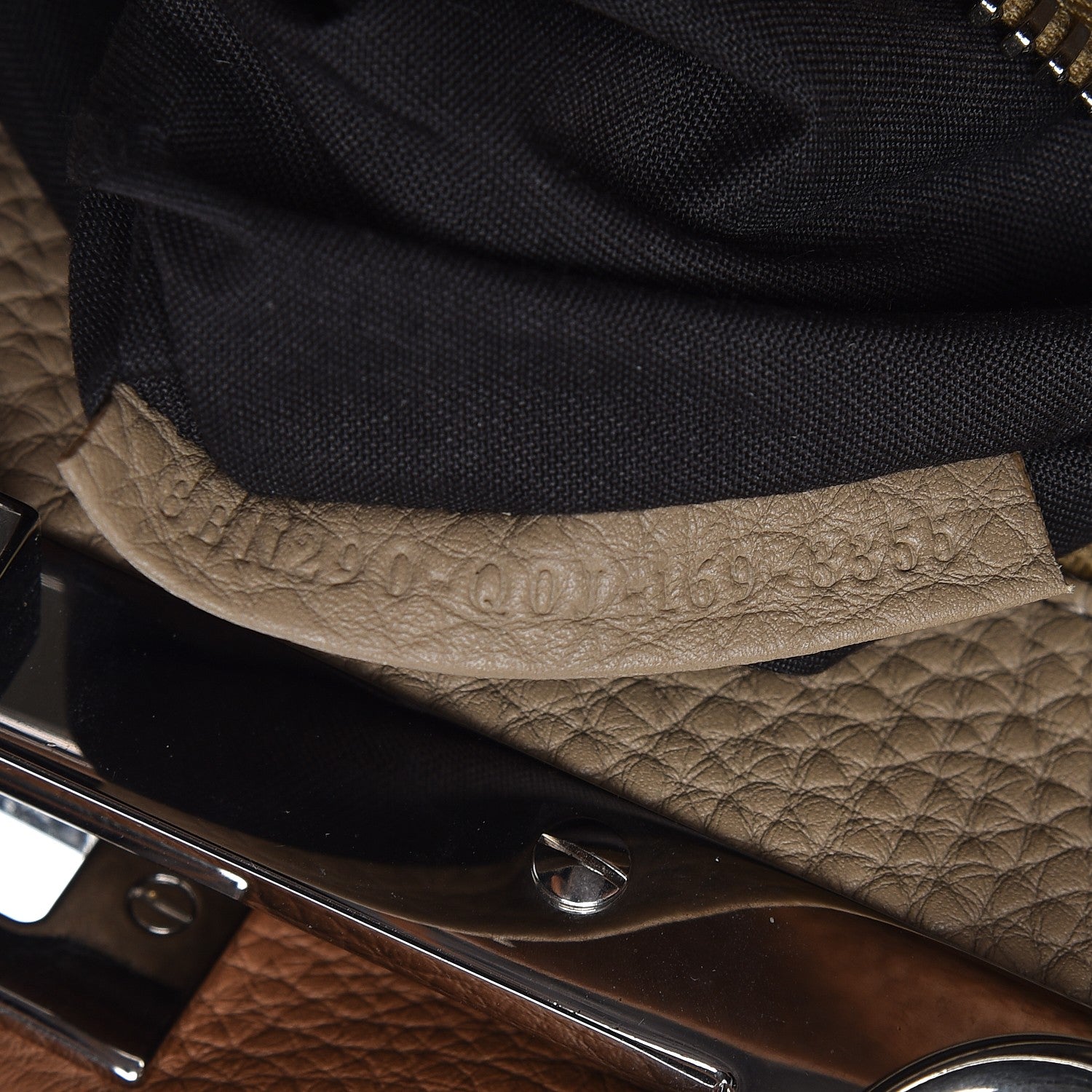 Fendi Cuoio Romano Selleria Bi-Color Medium Peekaboo Iconic Satchel Mou Deserto 7 of 9