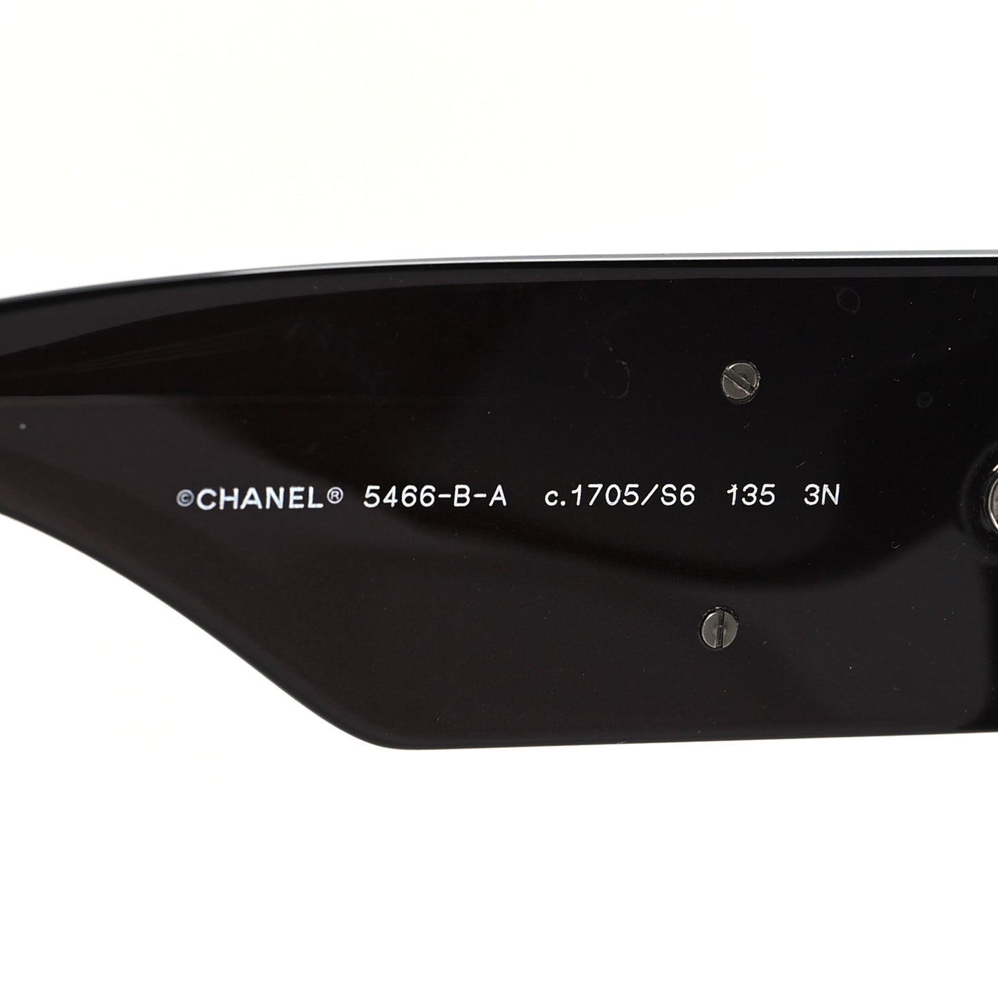 Acetate Crystal CC Shield Sunglasses 5466-B-A Dark Brown