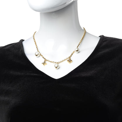 Louis Vuitton Pearl Charmy Necklace Gold 2 of 5