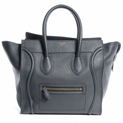 Celine Drummed Calfskin Mini Luggage Anthracite 1 of 8