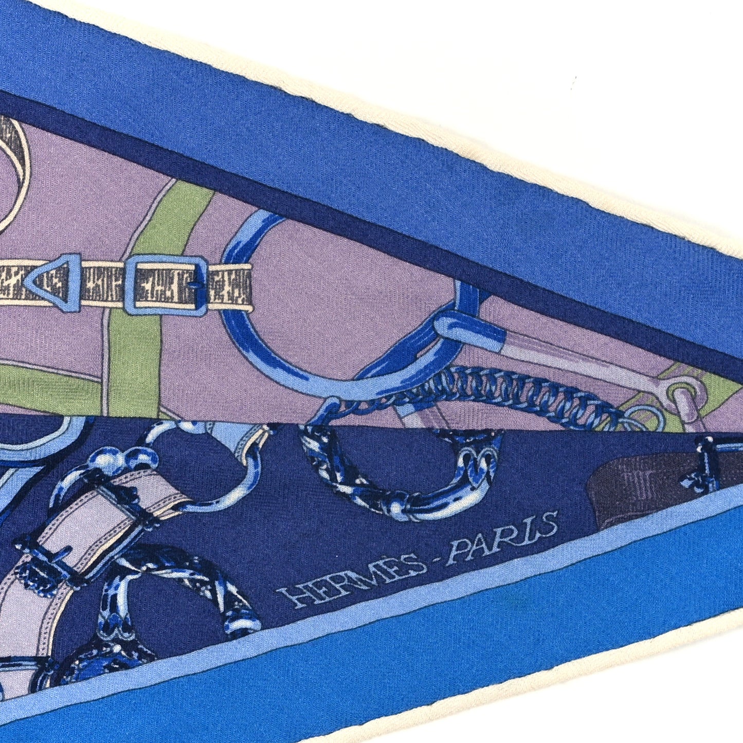Cashmere Silk Patchwork Cavalcadour Losange Scarf