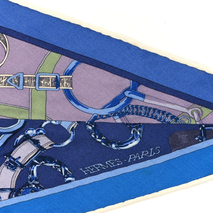 Hermes Cashmere Silk Patchwork Cavalcadour Losange Scarf 3 of 3