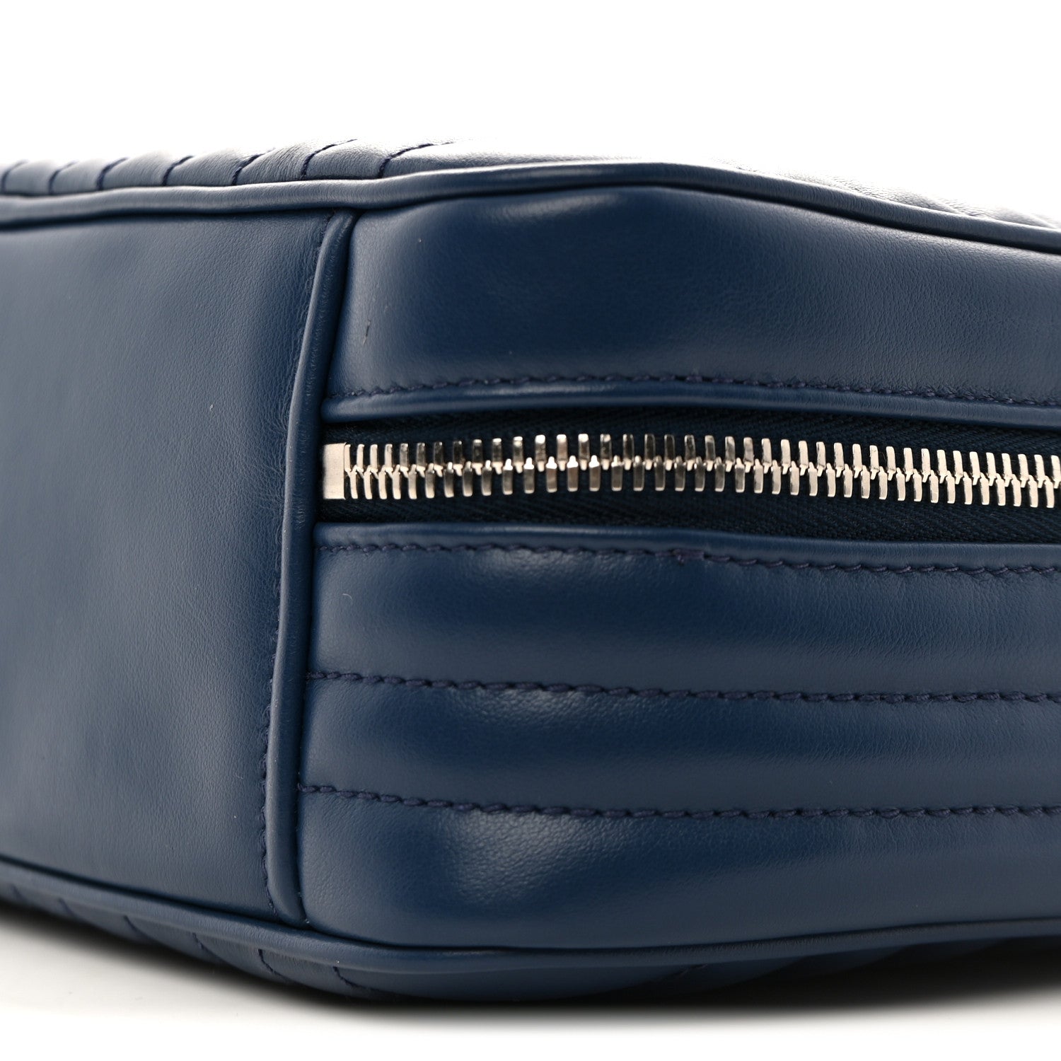 Prada Soft Calfskin Impunture Diagramme Camera Bag Bluette 10 of 12