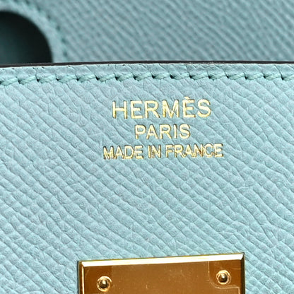 Hermes Epsom Birkin 35 Bleu Atoll 6 of 10