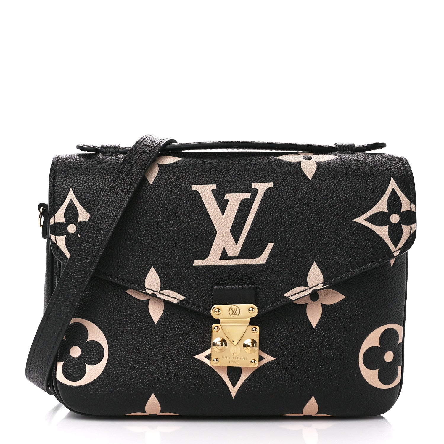 Louis Vuitton Empreinte Monogram Giant Pochette Metis Black Beige 1 of 11
