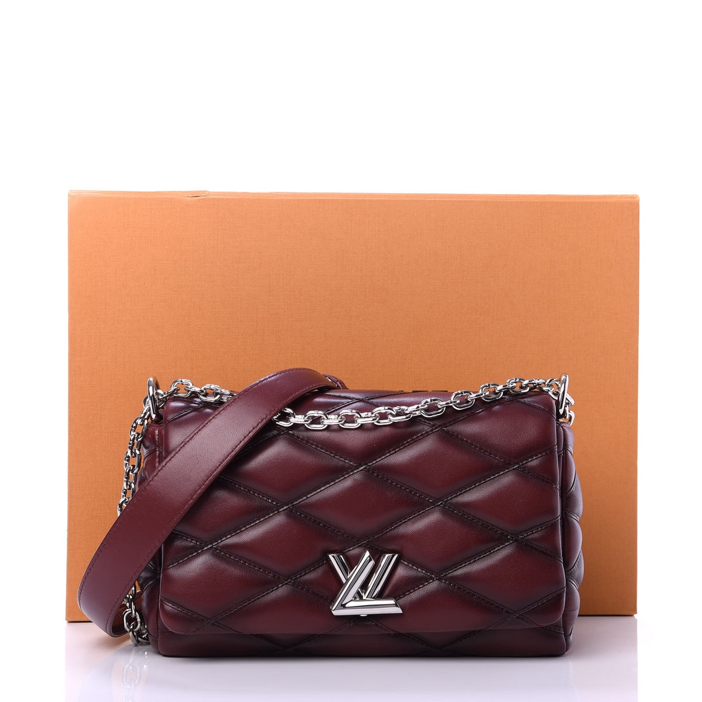 Lambskin Malletage GO-14 PM Bordeaux