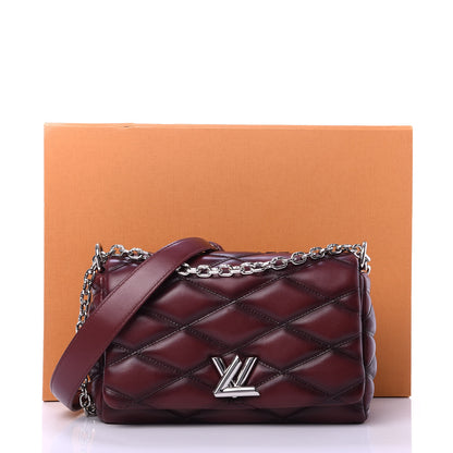 Louis Vuitton Lambskin Malletage GO-14 PM Bordeaux 12 of 12