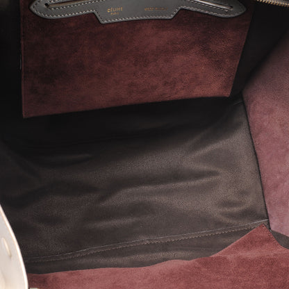 Celine Calfskin Tri-Color Trapeze Burgundy 6 of 7