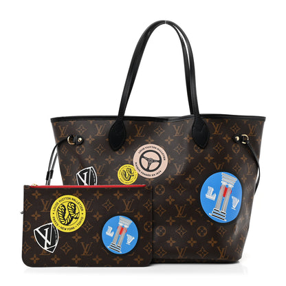 Louis Vuitton Monogram World Tour Neverfull MM 3 of 12