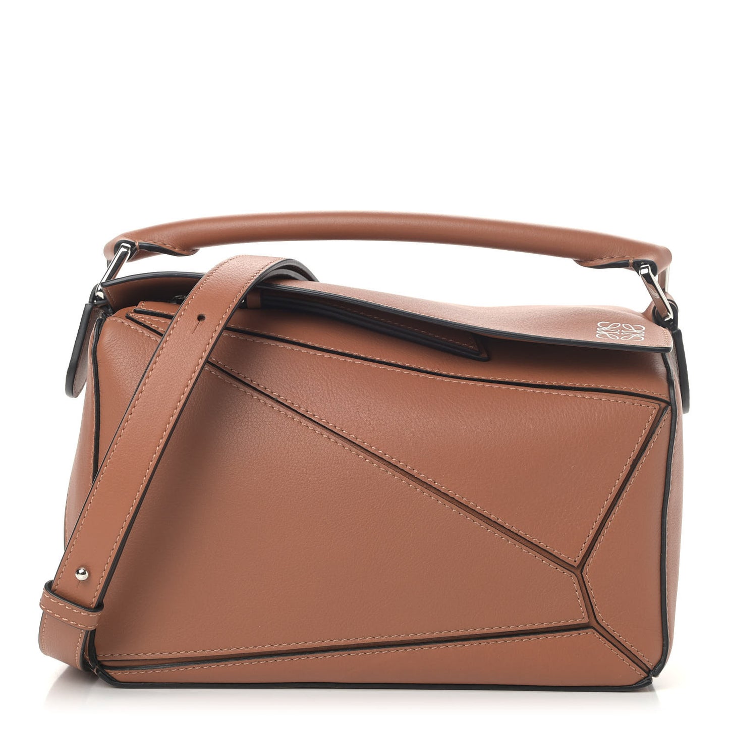 Calfskin Small Puzzle Bag Tan