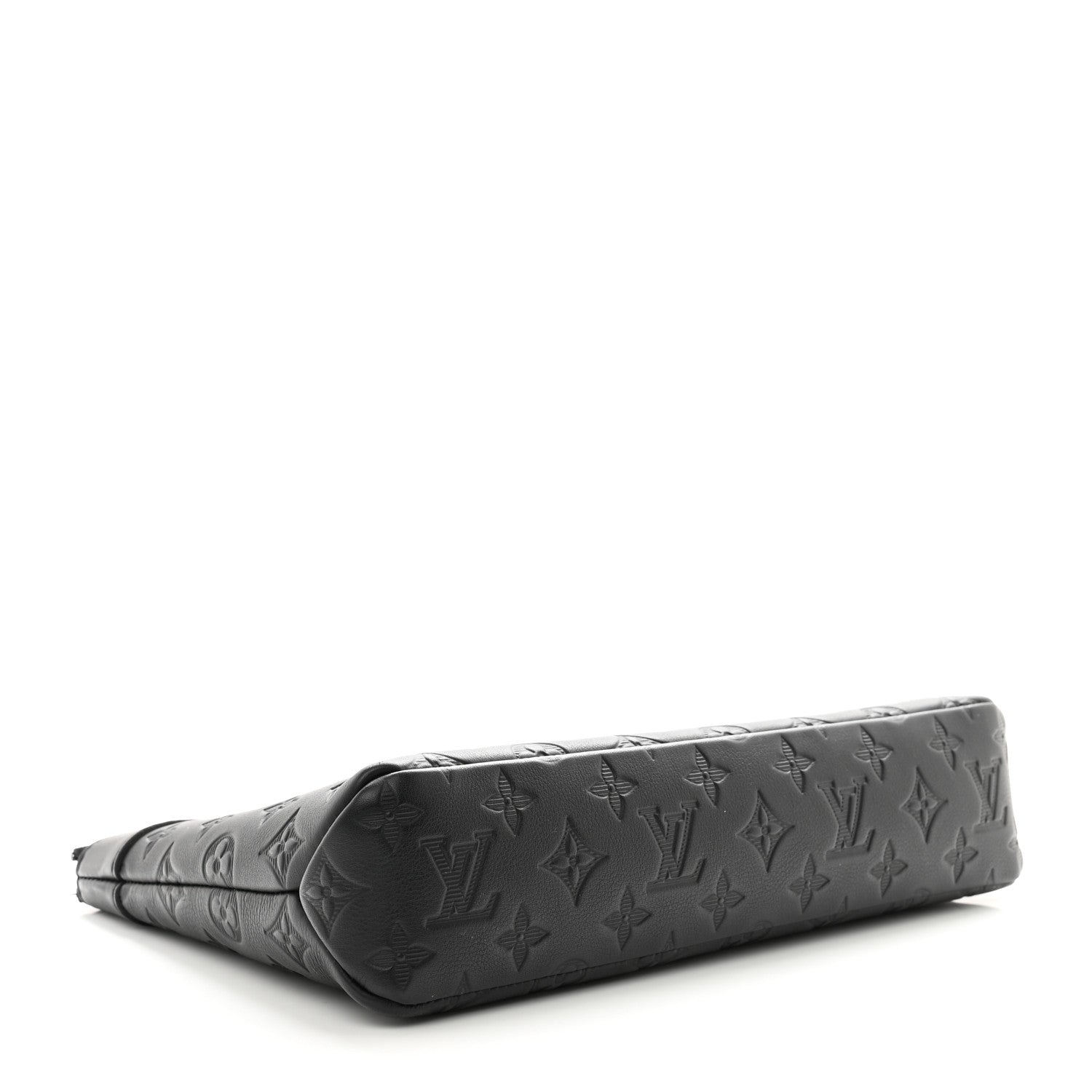 Louis Vuitton Shadow Calfskin Monogram Pochette Voyage Souple Black 4 of 6