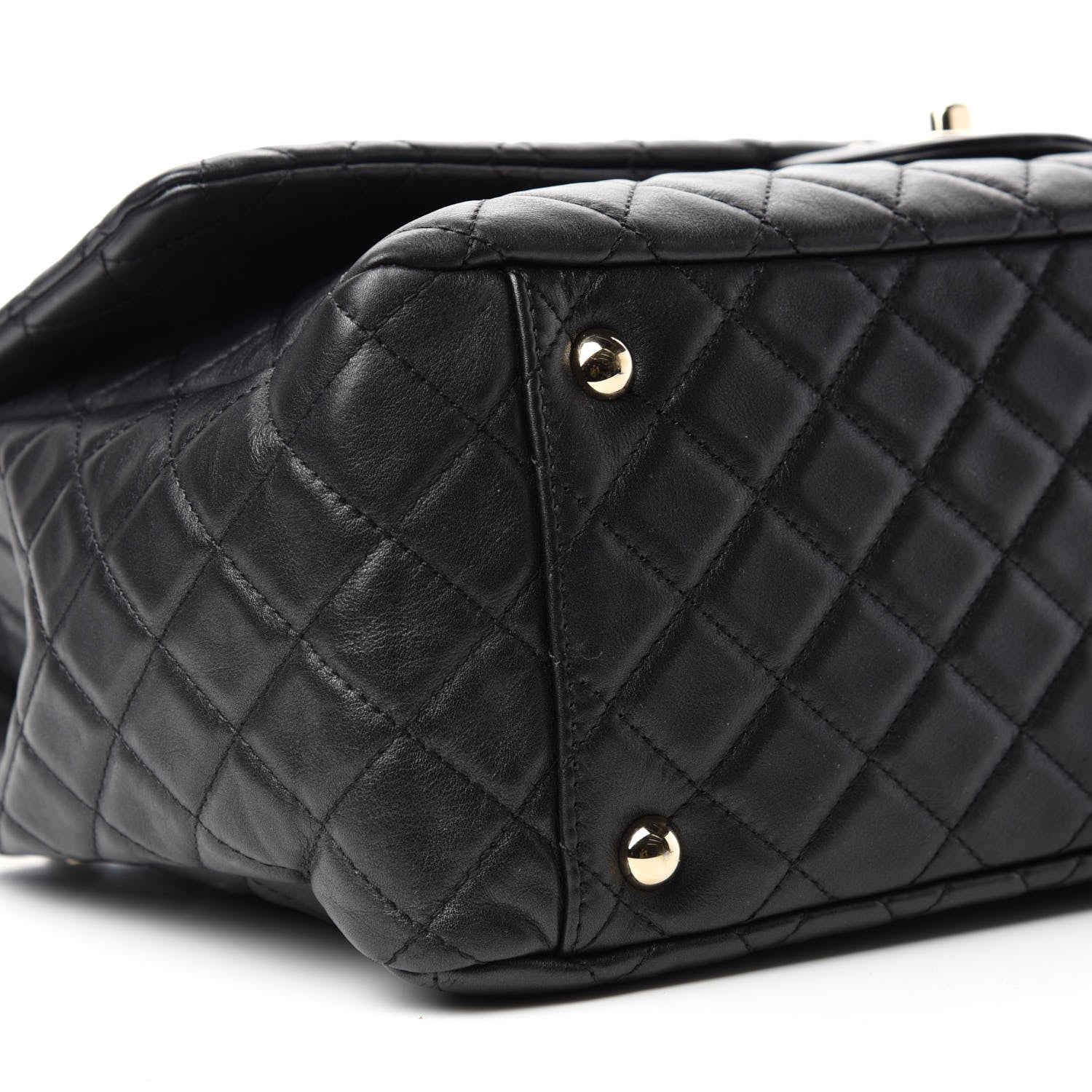 Chanel Calfskin Quilted XXL Travel Flap Bag Black 7 of 11