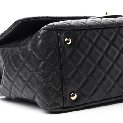 Chanel Calfskin Quilted XXL Travel Flap Bag Black 7 of 11