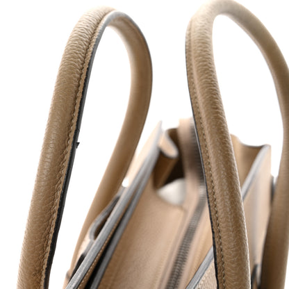 Celine Drummed Calfskin Micro Luggage Dune 11 of 11