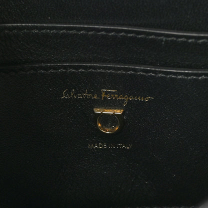Salvatore Ferragamo Calfskin Aura Shoulder Bag Black 6 of 10