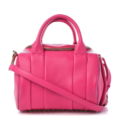 Alexander Wang Pebbled Lambskin Mini Rockie Fuchsia Rhodium Hardware 1 of 7