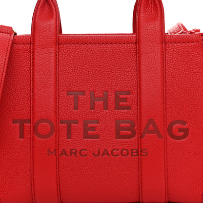 Marc Jacobs Grained Calfskin Small The Tote Bag True Red 12 of 12
