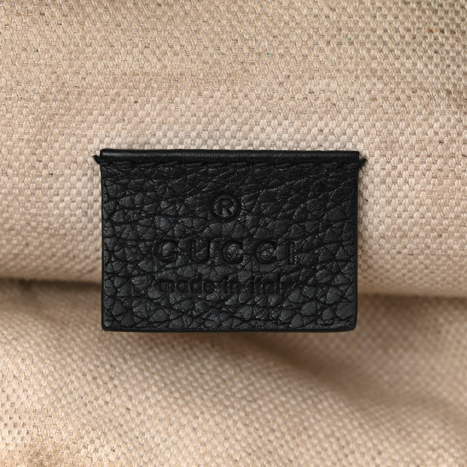 Gucci Grained Calfskin Logo Belt Bag Black 6 of 11