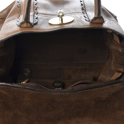 Mulberry Soft Matte Calfskin Small Cookie Bayswater Satchel Oak 4 of 12