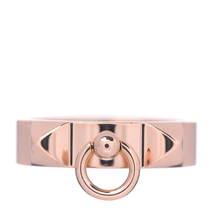 Hermes 18K Rose Gold PM Collier De Chien Ring 53 6.25 1 of 5