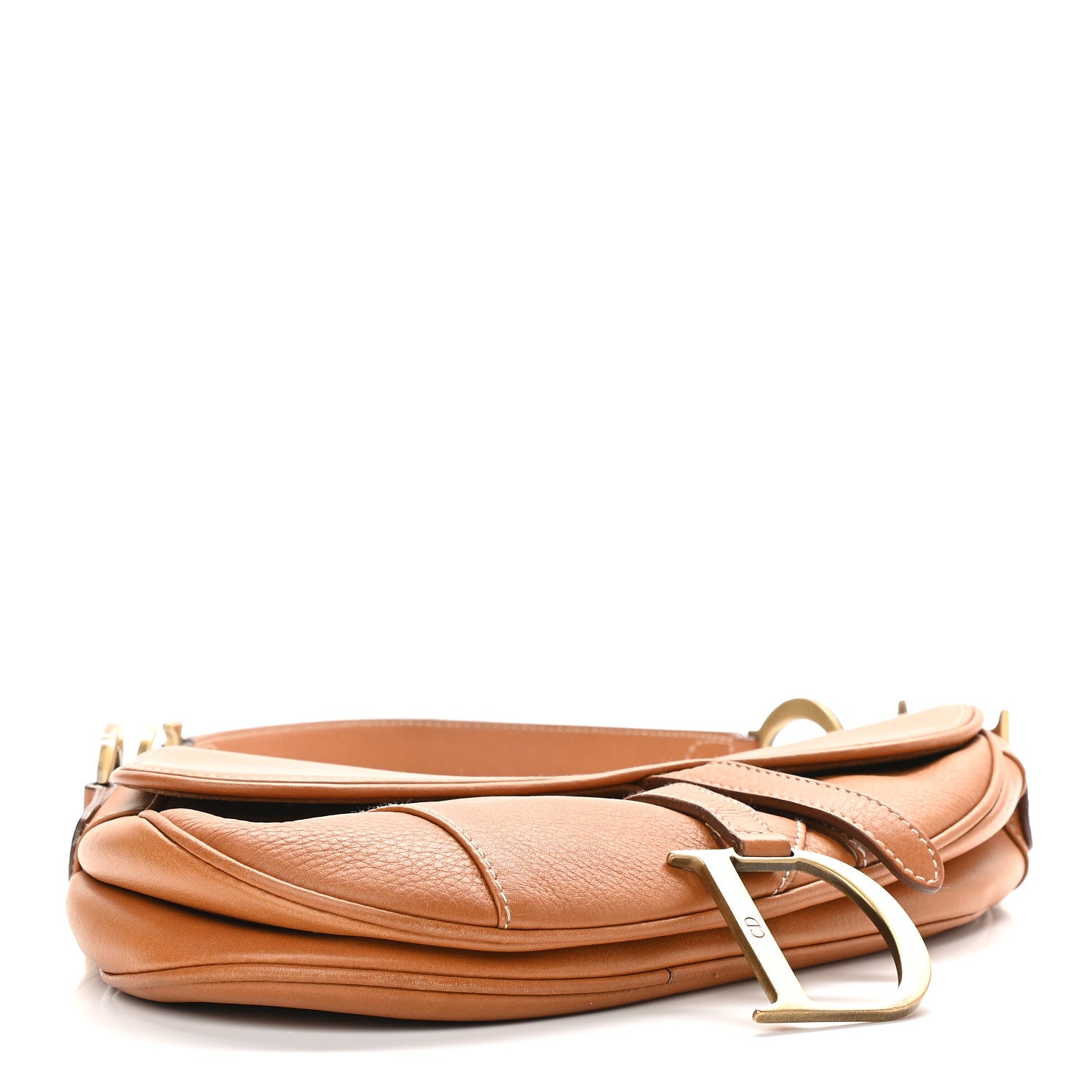 Christian Dior Calfskin Saddle Bag Tan 4 of 11