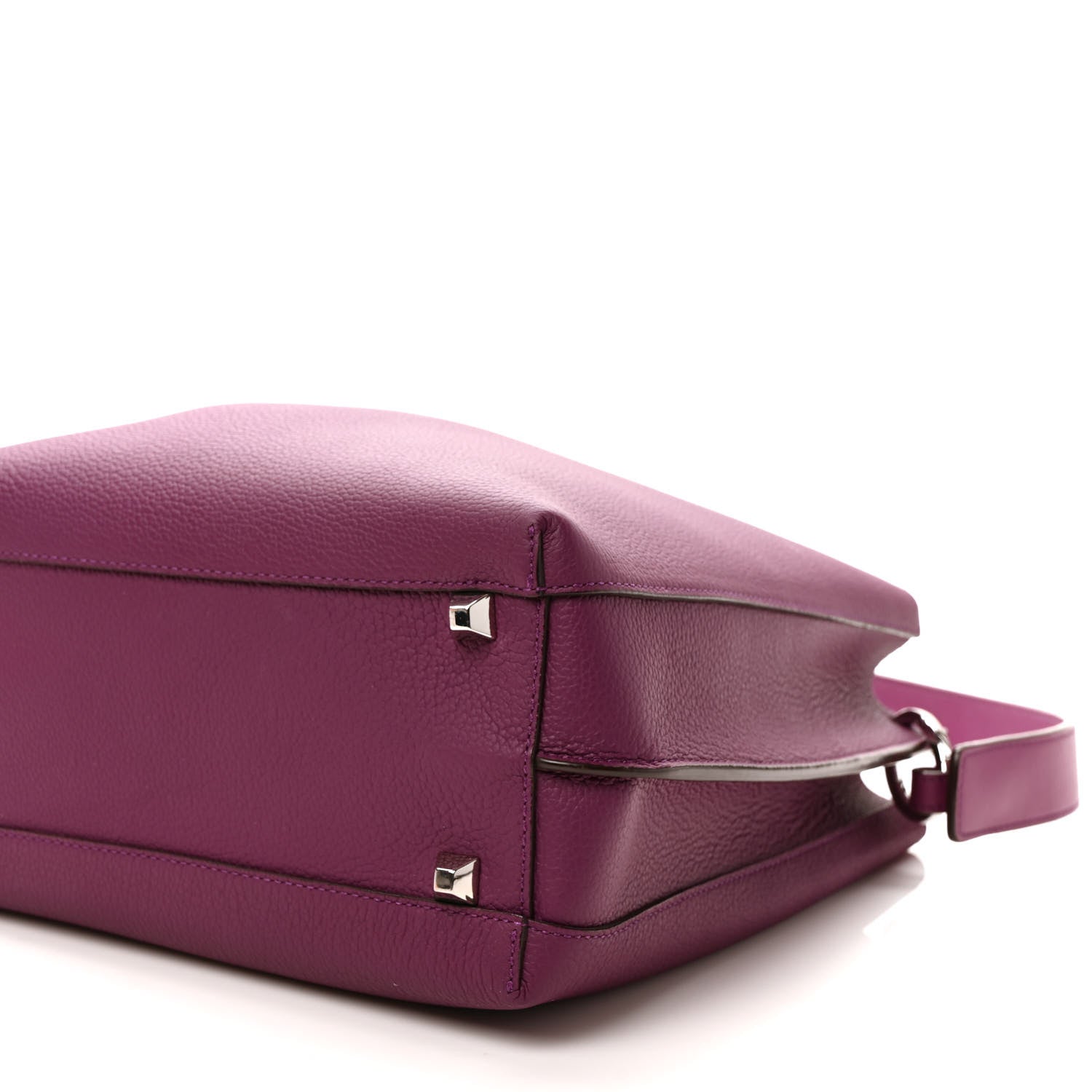 MCM Grained Calfskin Medium Milla Hobo Purple 8 of 8