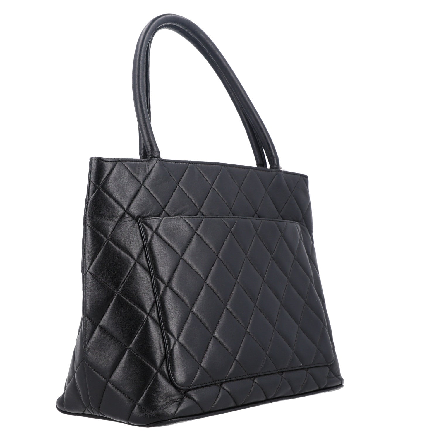 Chanel Lambskin Quilted Medallion Tote Black 3 of 10