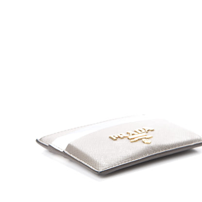 Prada Saffiano Metal Card Case Argilla 5 of 9