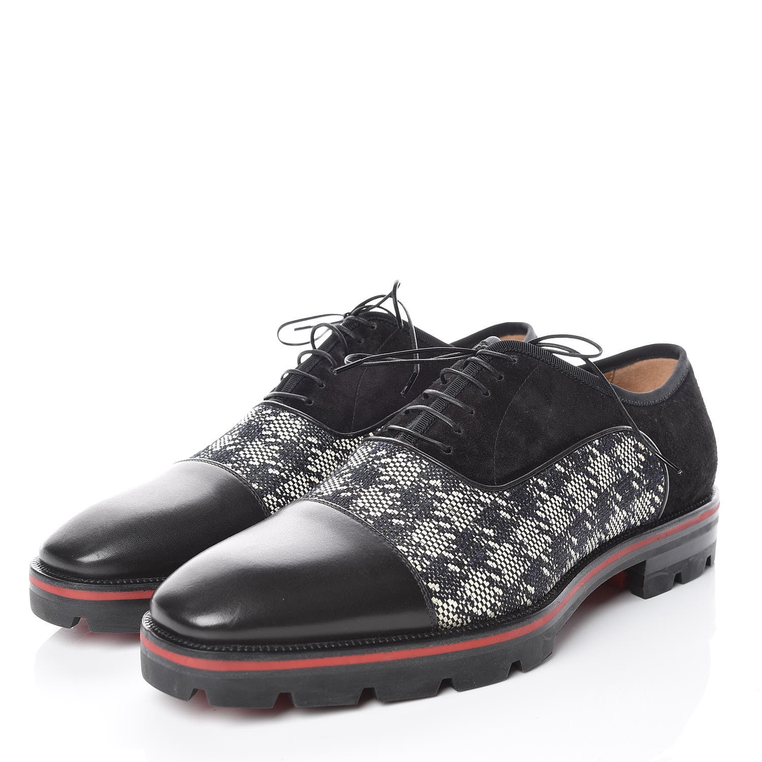 Christian Louboutin Suede Calfskin Mens Hubertus Orlato Flat 42 Black 3 of 7