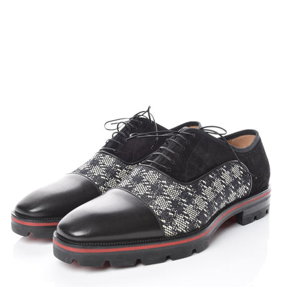 Christian Louboutin Suede Calfskin Mens Hubertus Orlato Flat 42 Black 3 of 7