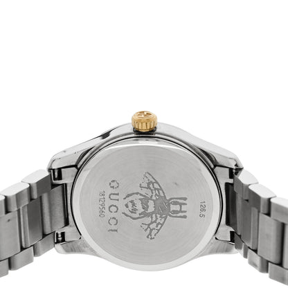 Gucci Stainless Steel 27mm G-Timeless Two Tone Cat Quartz Watch 4 of 4