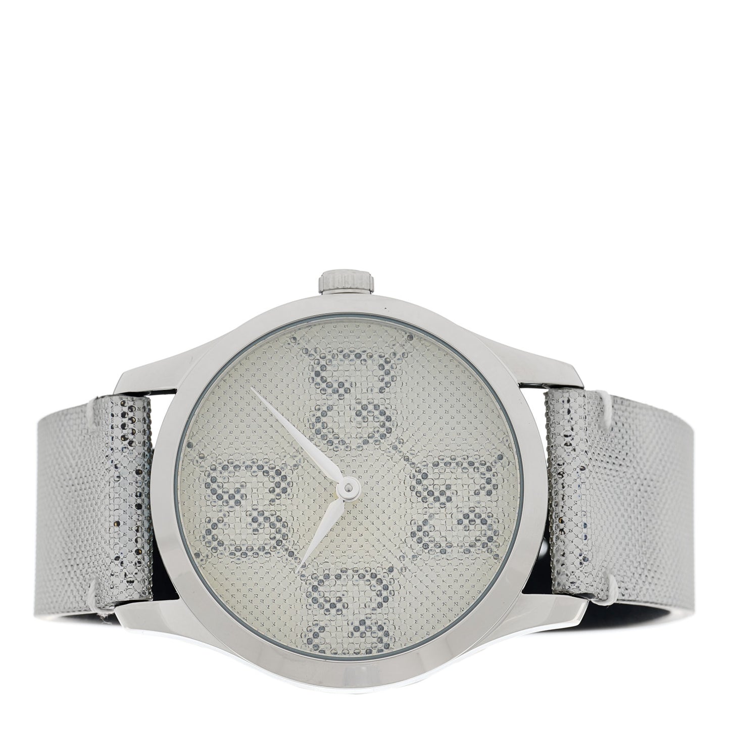 Stainless Steel Calfskin 38mm G-Timeless GG Hologram Quartz Watch