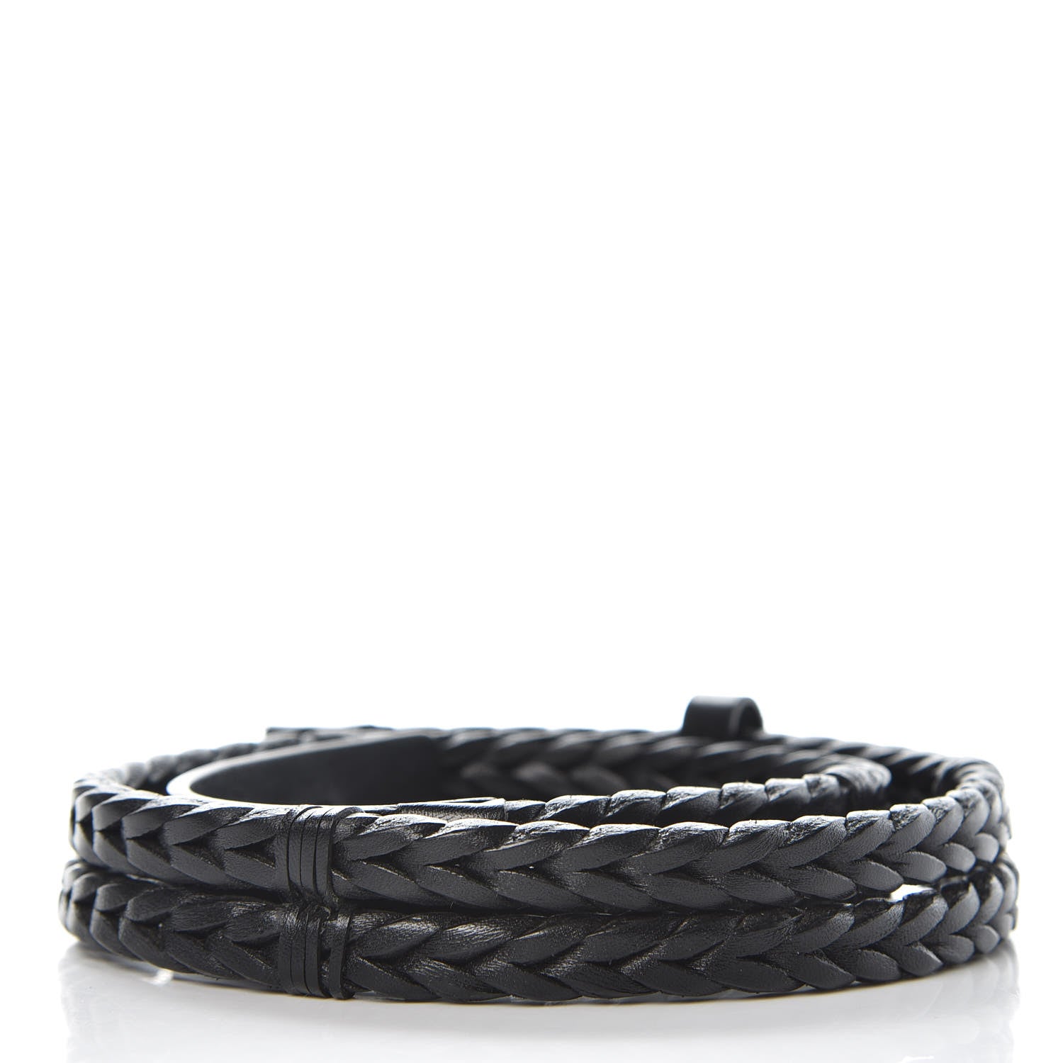 Gucci Calfskin Braided Belt 75 30 Black 3 of 6
