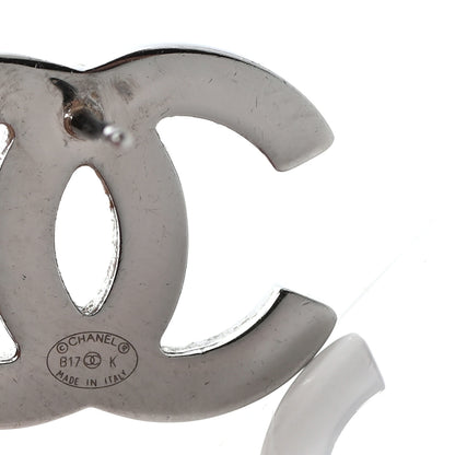 Chanel Ruthenium Crystal CC Earrings 5 of 5