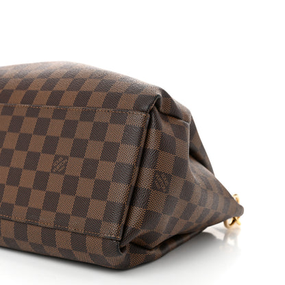 Louis Vuitton Damier Ebene Odeon Tote MM Black 9 of 9