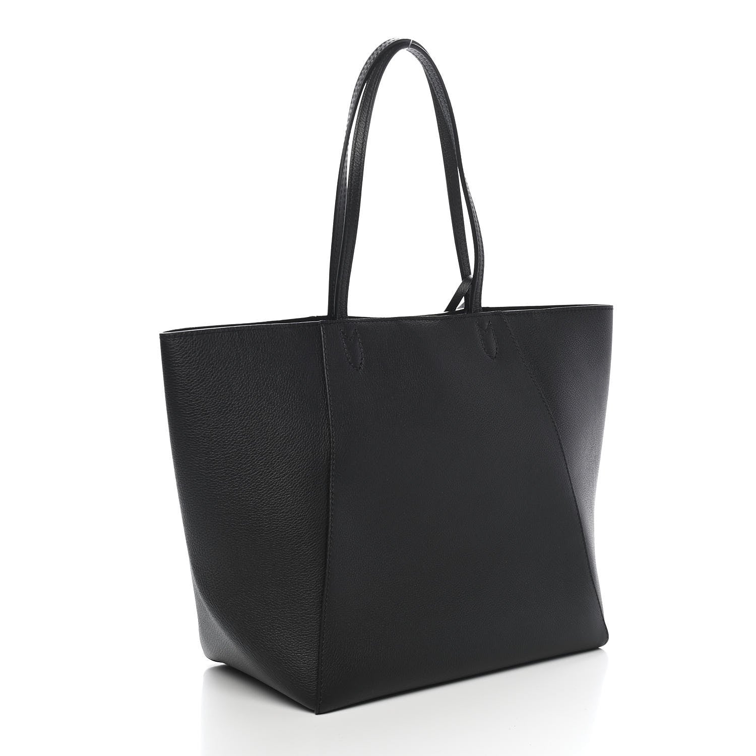 Louis Vuitton Calfskin Lockme Cabas Black 3 of 9