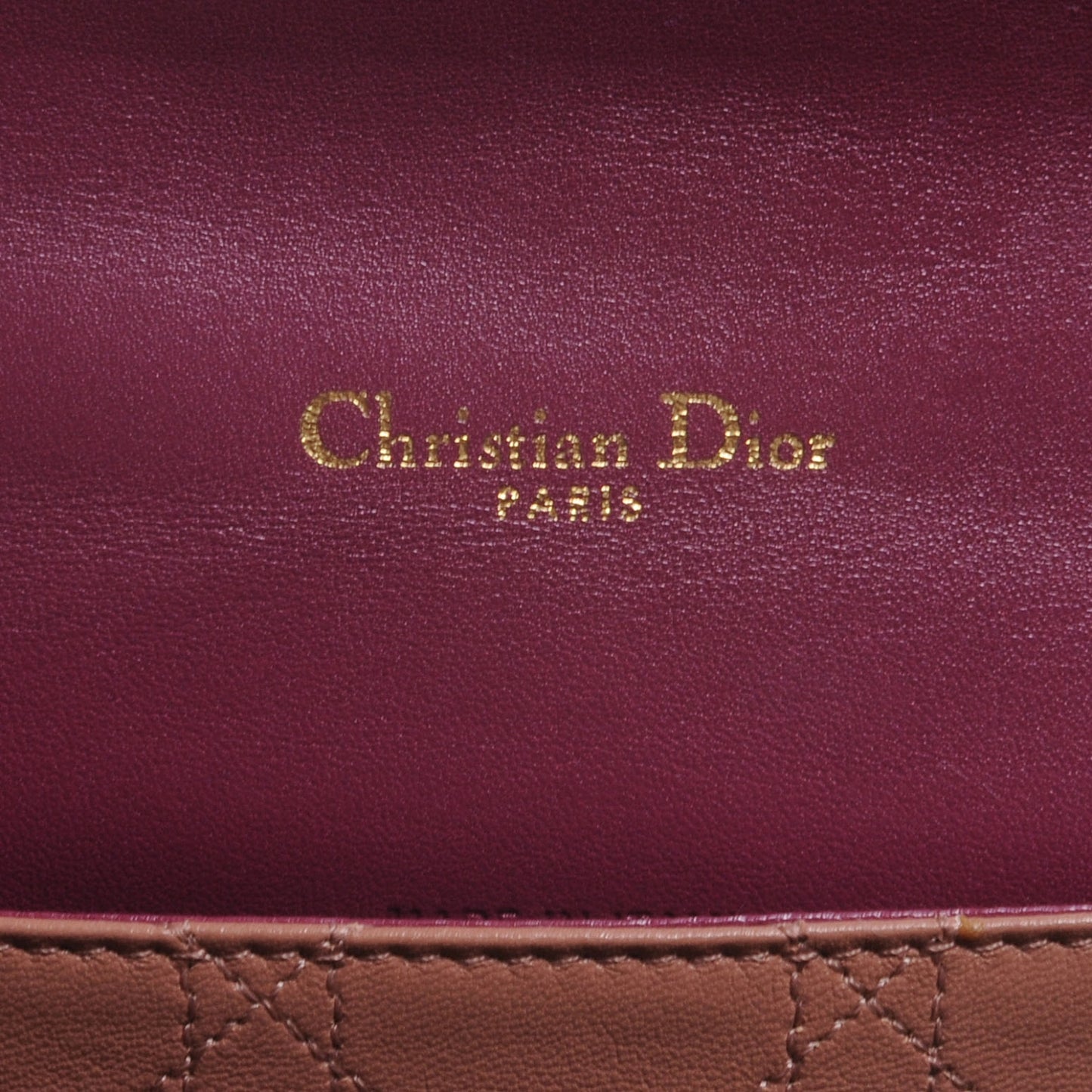Lambskin Cannage Medium Miss Dior Flap Hortensia