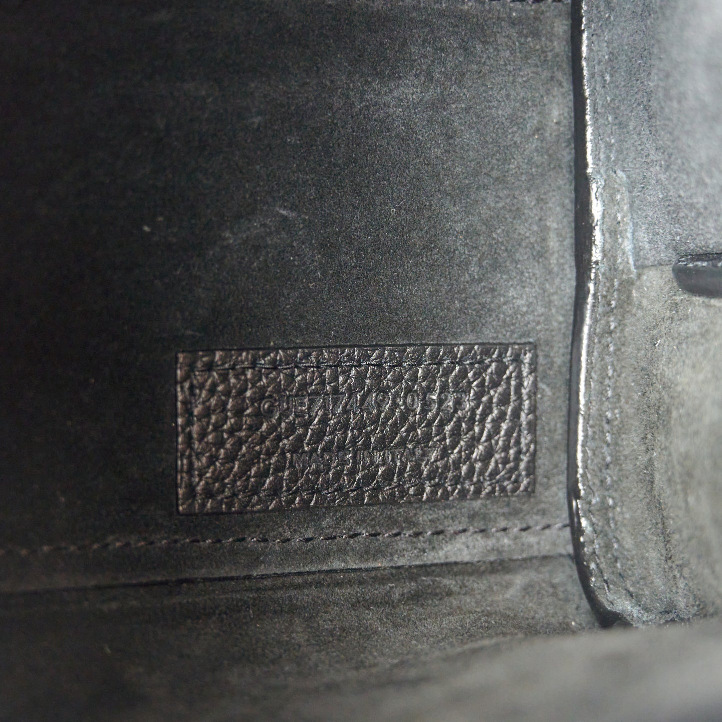 Grained Calfskin Nano Supple Sac De Jour Black