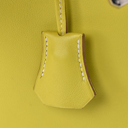 Hermes Swift Kelly Retourne 25 Lime 27 of 35