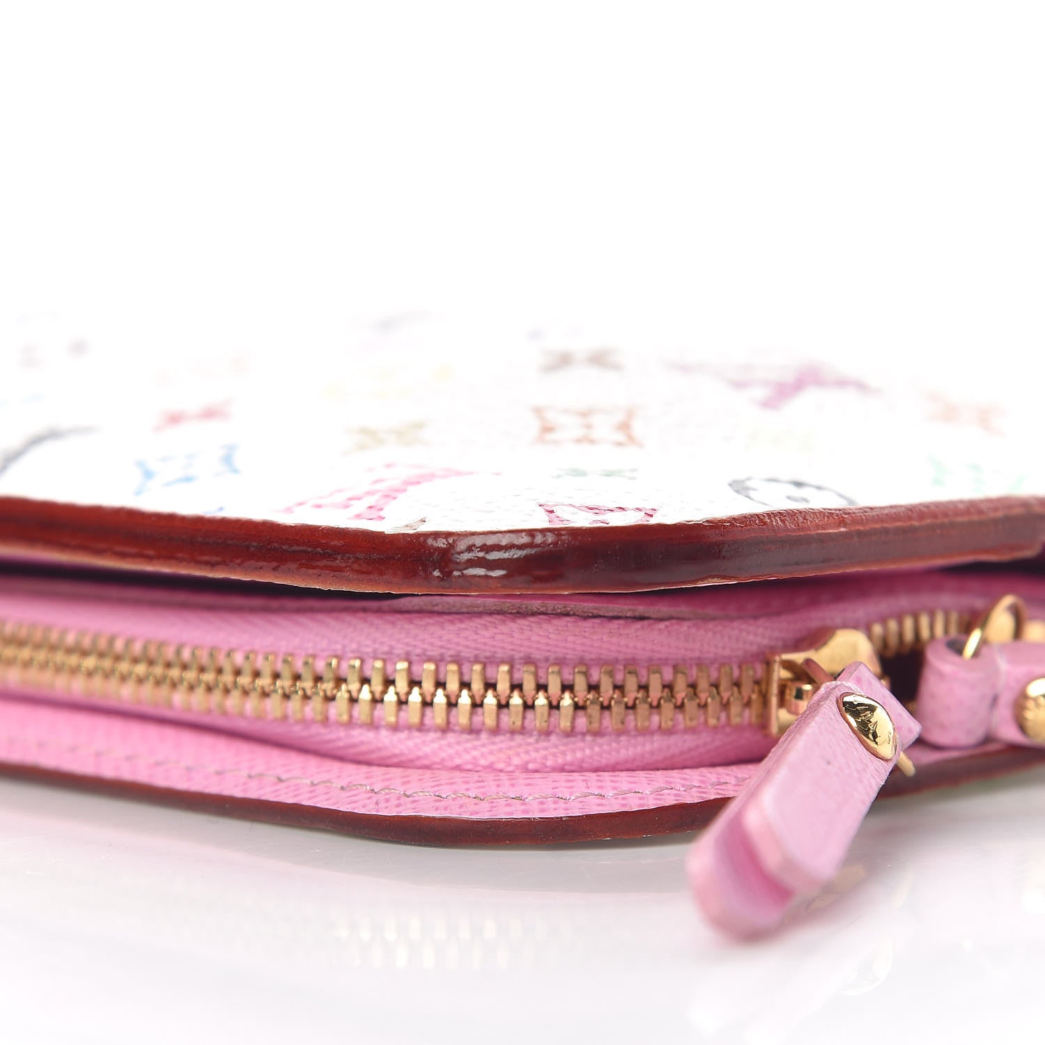 Louis Vuitton Monogram Multicolor Insolite Wallet White Litchi 10 of 10
