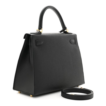 Hermes Epsom Kelly Sellier 28 Black 3 of 11